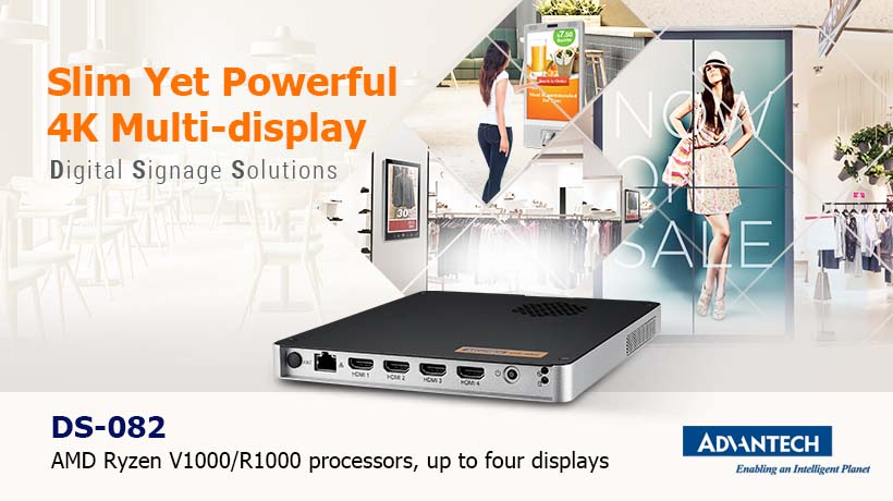 Partner Product Showcase: Advantech DS-082 4K Digital Signage Player