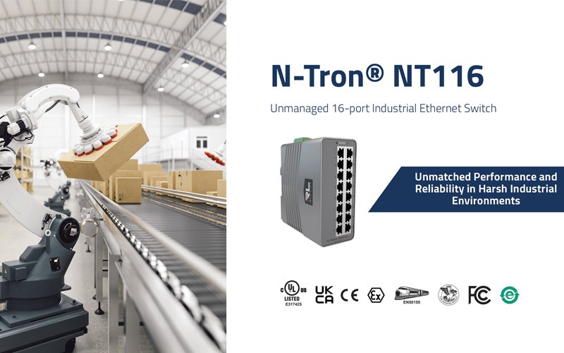Introducing the new NT116 Unmanaged Switch from Red Lion