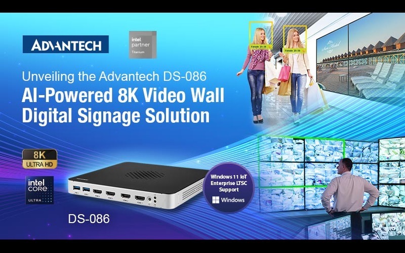 Partner News: Advantech Unveils Ultra-Slim DS-086 for 4K and 8K Digital Signage